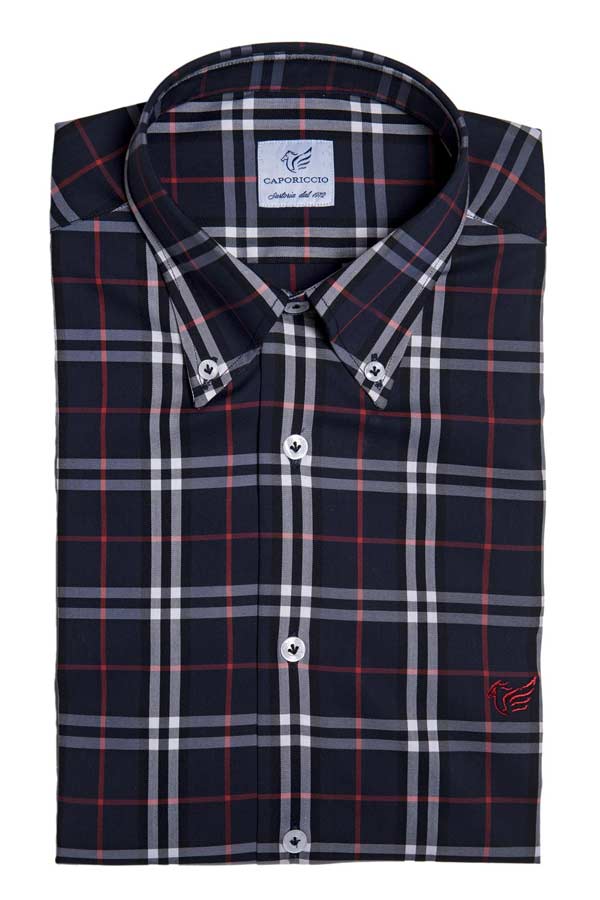 Camicia a Quadri Botton Down