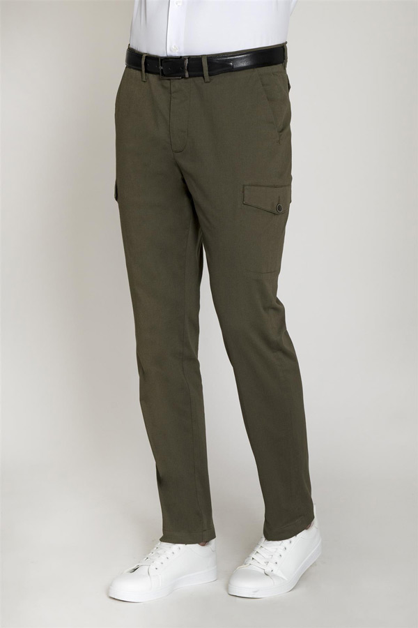 Pantalone Cargo Verde